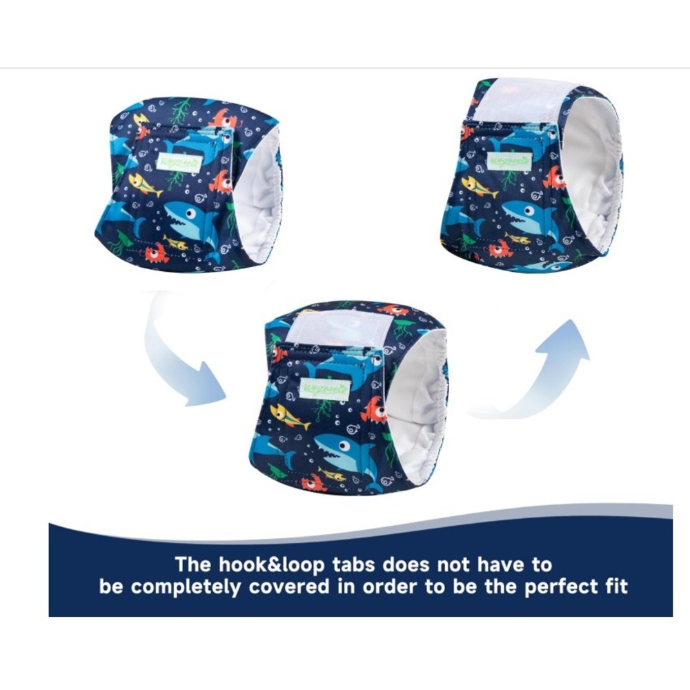 Wegrecco 5 Pc Male Dog Sz Large Belly Bands High Absorbency Pee Diaper Reusable - Picture 3 of 4